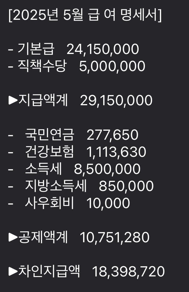 한달 월급 세후 2천만원 체감하기...