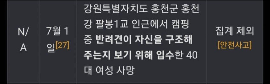 사망 원인 레전드