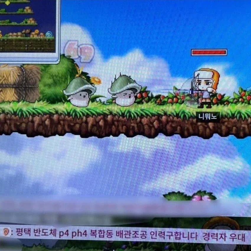 왜 구인공고를 메이플에 올리는거임