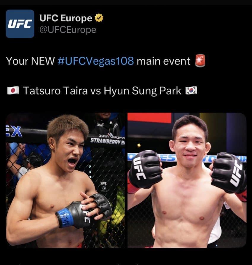 UFC 최초 한일전 메인이벤트 박현성 경기 수락 이유