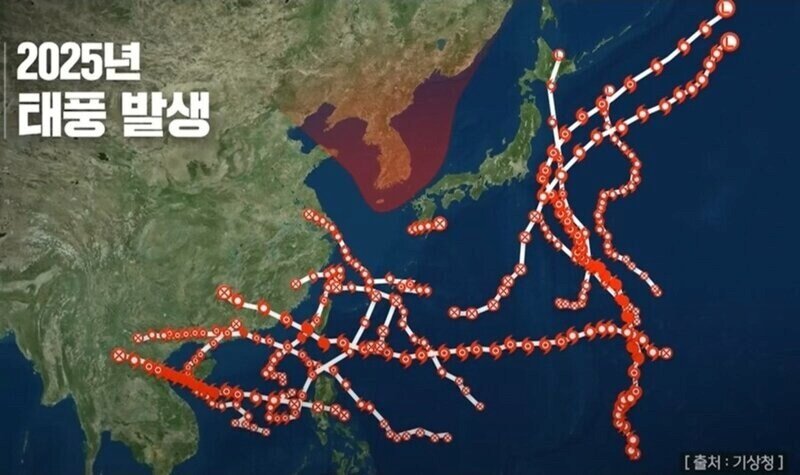 2025년 태풍근황 ㅋㅋㅋㅋㅋㅋ