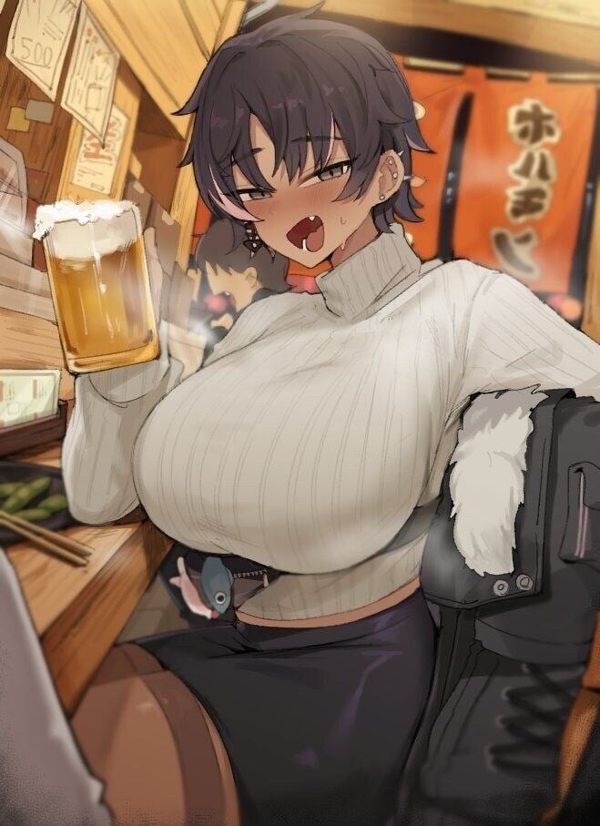 톰보이 여사친이랑 술먹는. manhwa