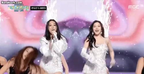 가요대전 여가수 투샷 논란?