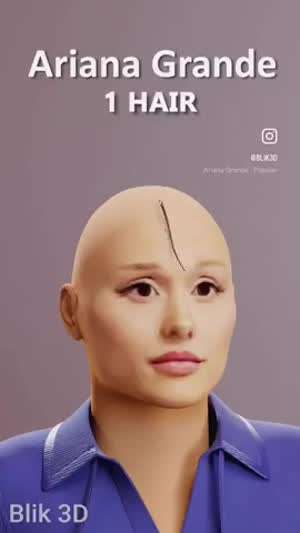 아리아나 그란데 머리 숱 비교